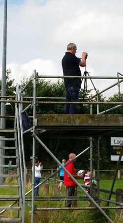 Coach Peter being camera man at the