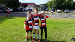 Loving their new shirts