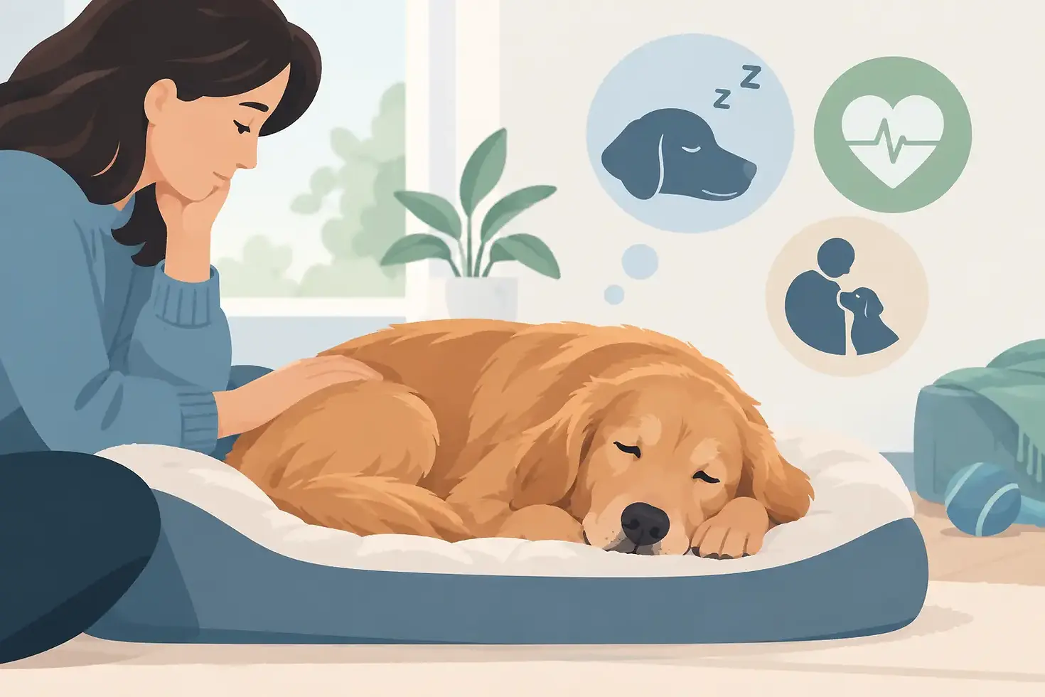 ¿Puede mi perro morir dormido? Señales y decisiones