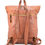 Thumbnail: Cognac Leather Backpack - (Back View)