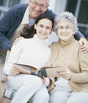 Les grands-parents fiers
