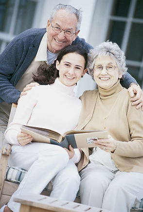 Les grands-parents fiers