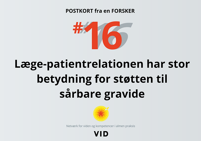 Forfatterne bag studiet peger på, at ekstra tid i konsultationen og fokus på kontinuitet kan fremme, at sårbare gravide kvinder identificeres, så støttende tiltag kan iværksættes for kvinden og barnet allerede under graviditeten.