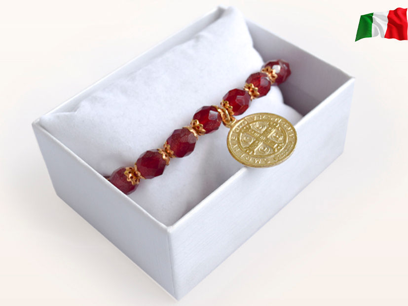Miniatura: PULSERA CRISTAL - Roja 10mm
