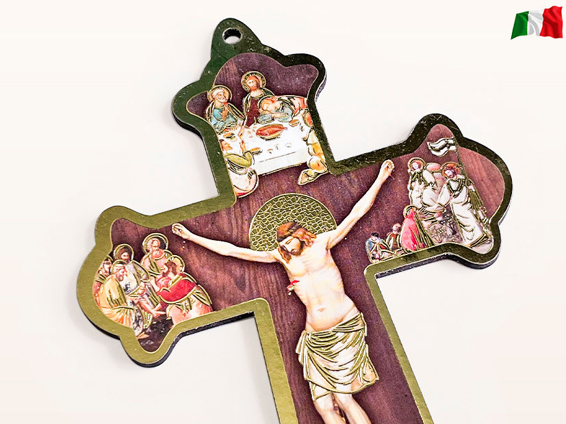 Miniatura: Cruz Filo de Oro - JESÚS CRUCIFICADO