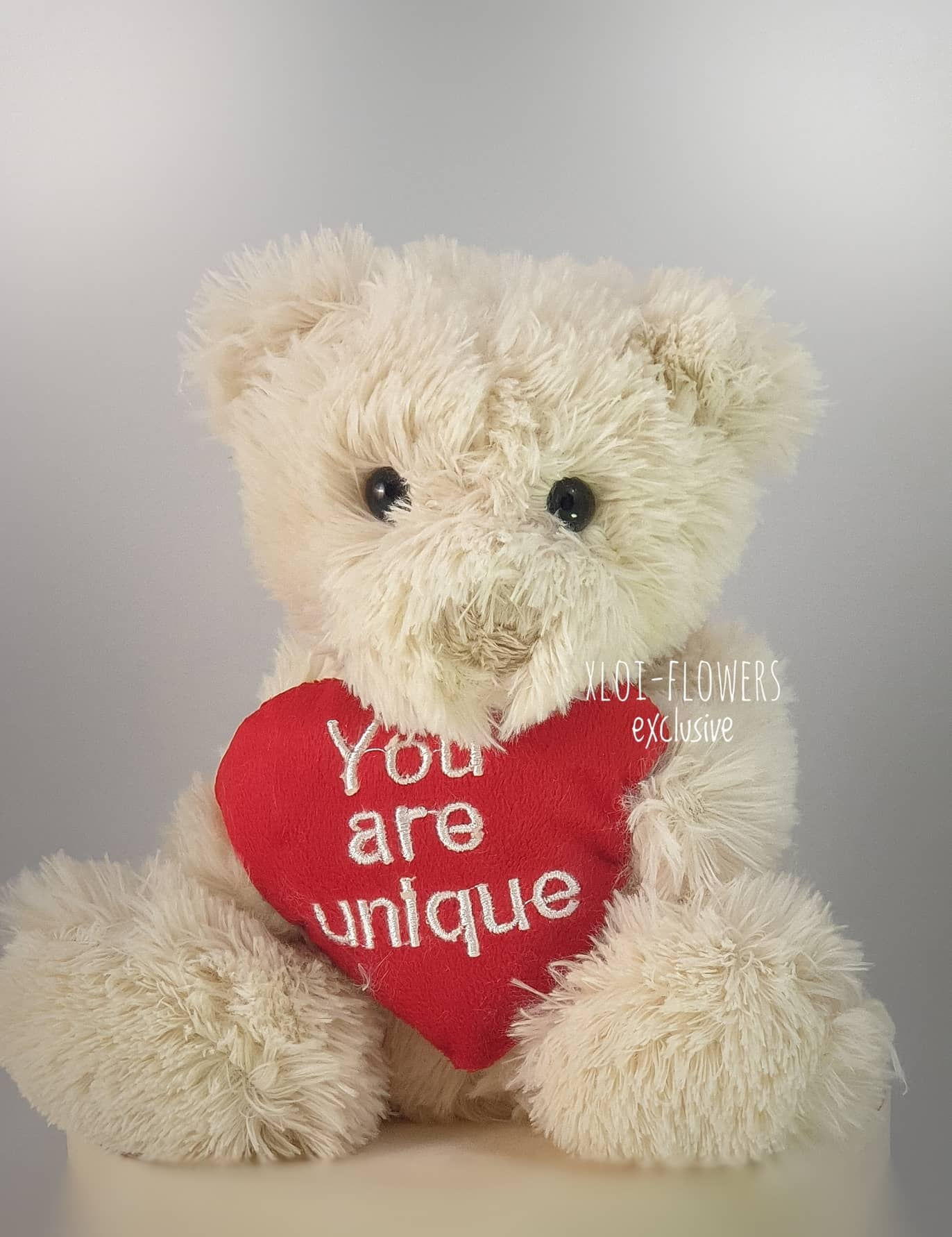 Teddy bear "YOU ARE UNIQUE"