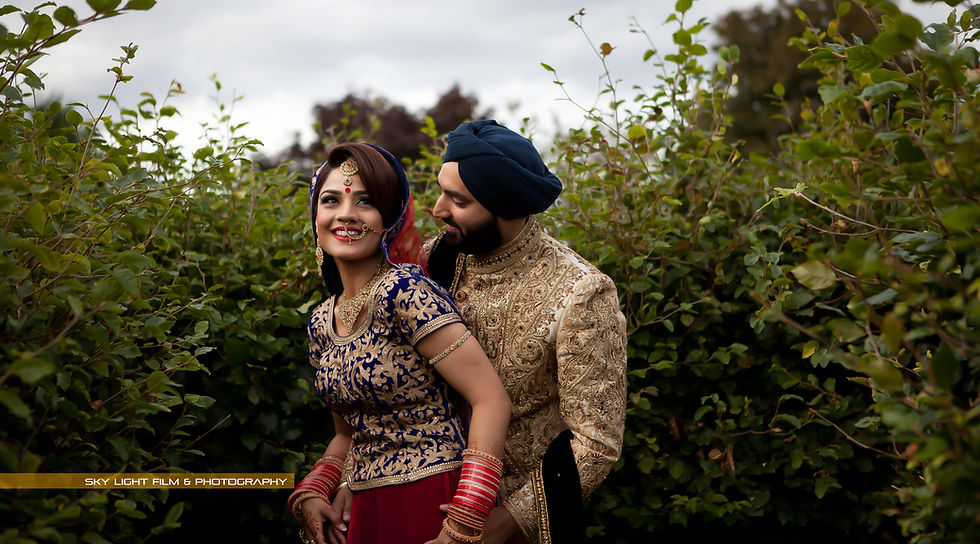 Sikh Wedding Photography, Bride & Groom Photo shoot @Alrewas Hayes, Burton on Trent