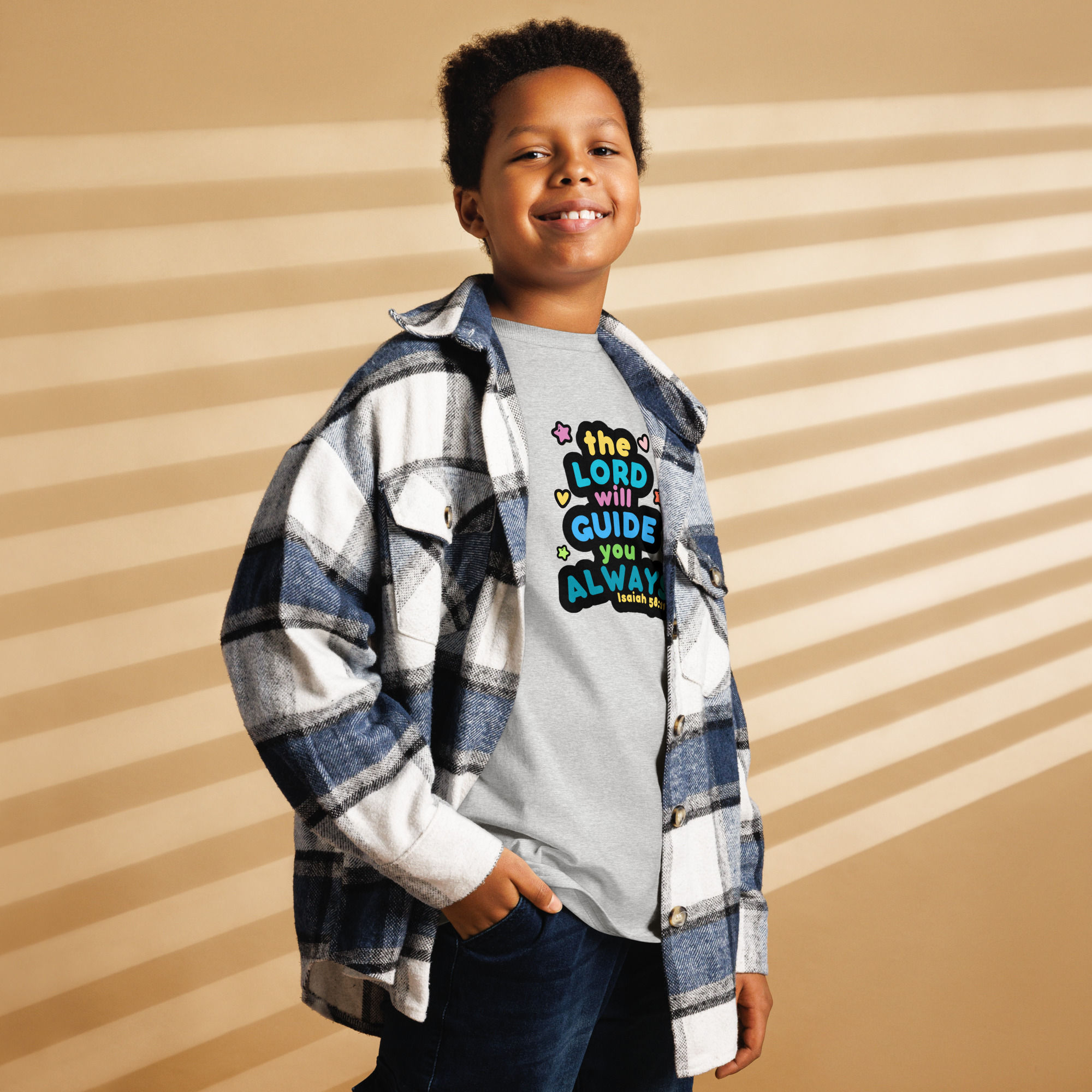"The Lord Will Guide You Always" – Kids & Youth TShirt