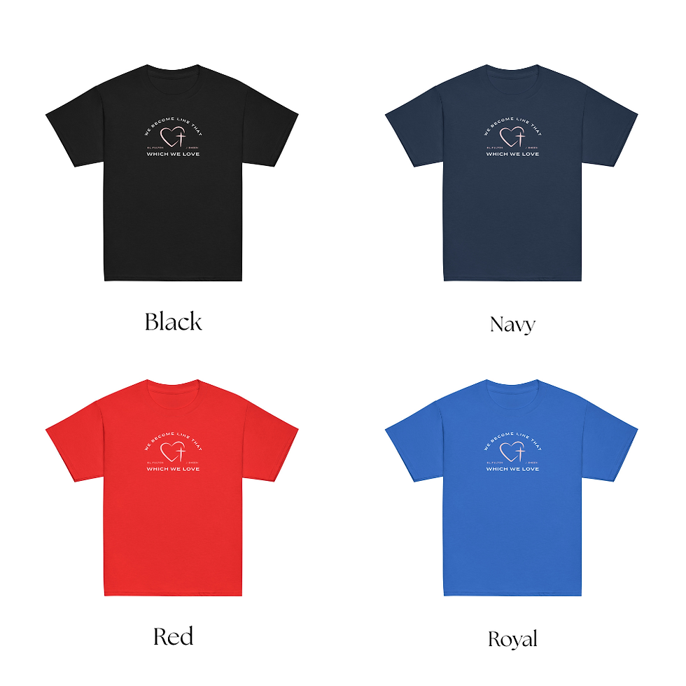 Thumbnail: We Become Like That Which We Love - Bl. Fulton SheeKids and Youth Unisex T-Shirt