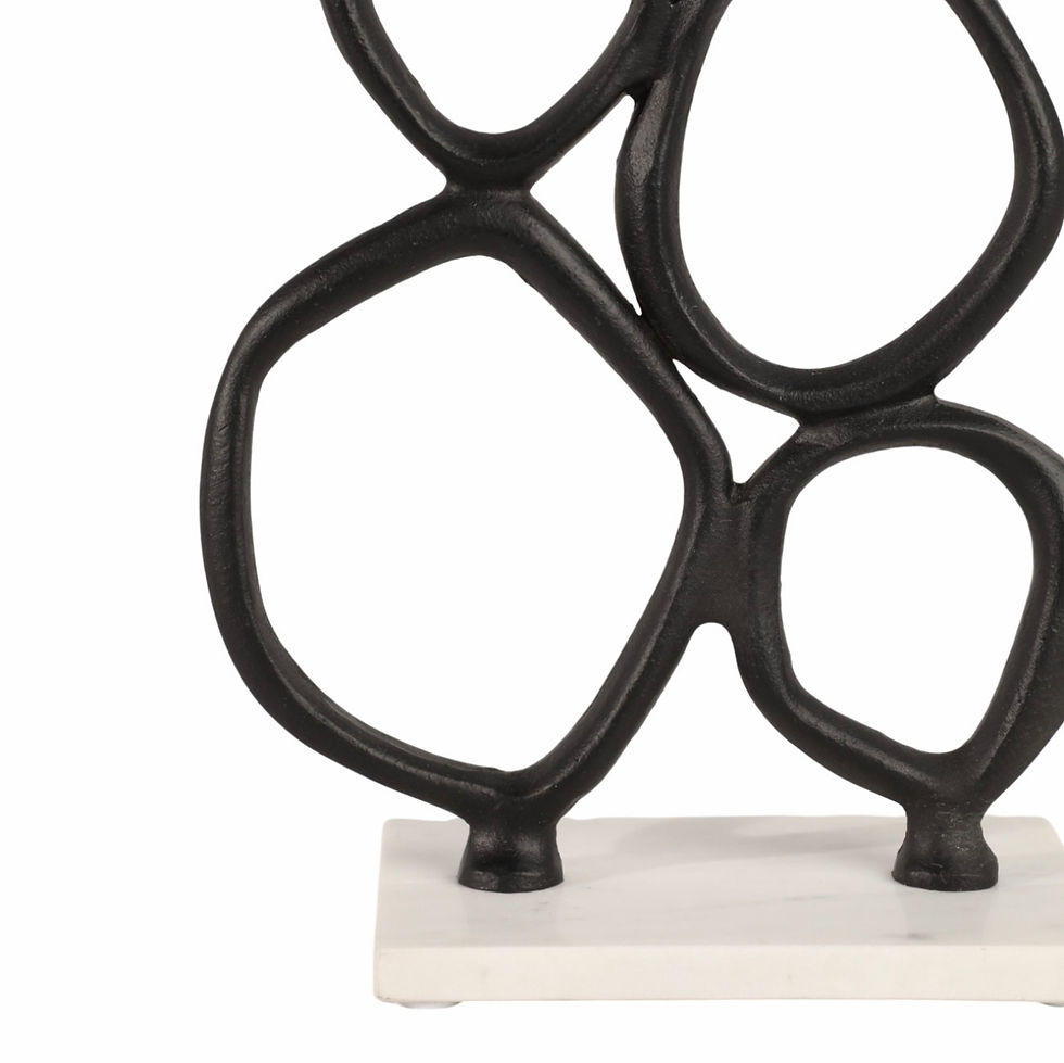 Miniatura: PEDESTAL METAL SOBRE MÁRMOL GRANDE