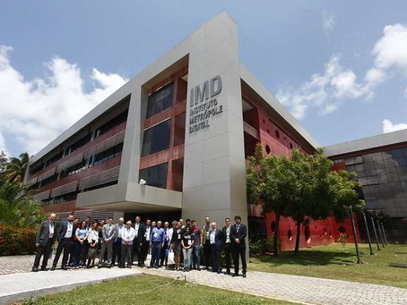 Visita técnica ao IMD tem apresentação sobre Projeto +Indústria e Parque Tecnológico