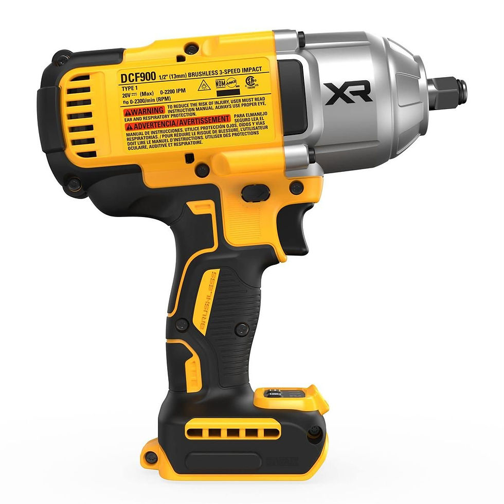 Thumbnail: DeWalt 20V MAX XR 1/2IN High Torque Impact Wrench with Hog Ring Anvil (Bare Tool