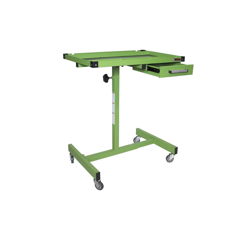 K Tool International Work Table 30 Inch Adjustable (Matte Green)