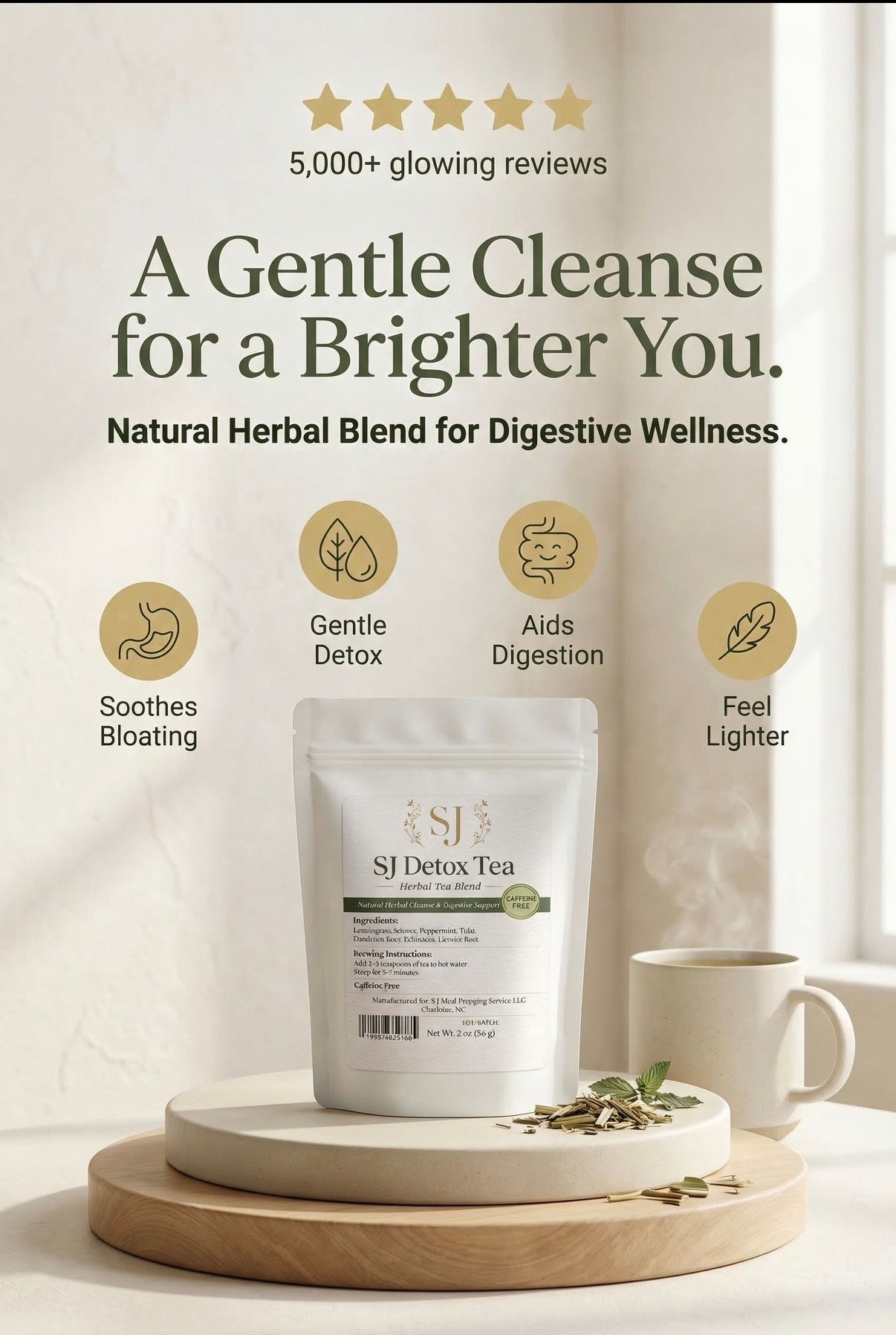 SJ Detox Tea (Caffeine Free)