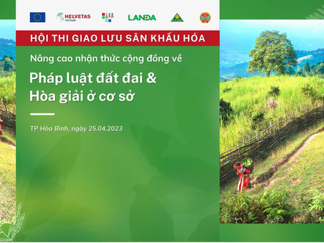 Hội thi giao lưu sân khấu hóa tuyên truyền pháp luật đất đai và hòa giải ở cơ sở