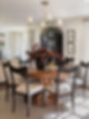 Vintage style round dining table