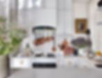 Compact open kitchen using quiet luxury design