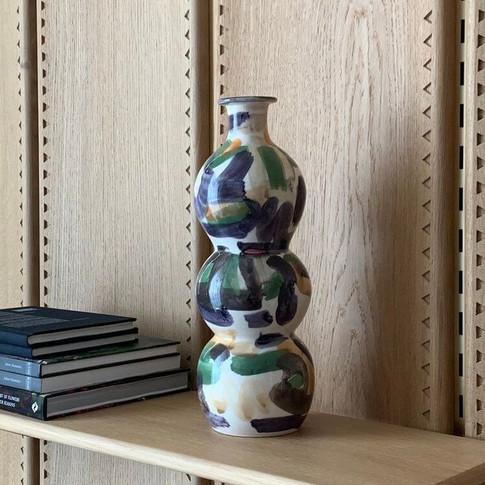 Woodwork detailing and vase for quiet luxury