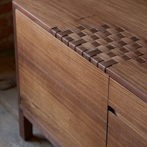 Wooden cabinet with fine detailing