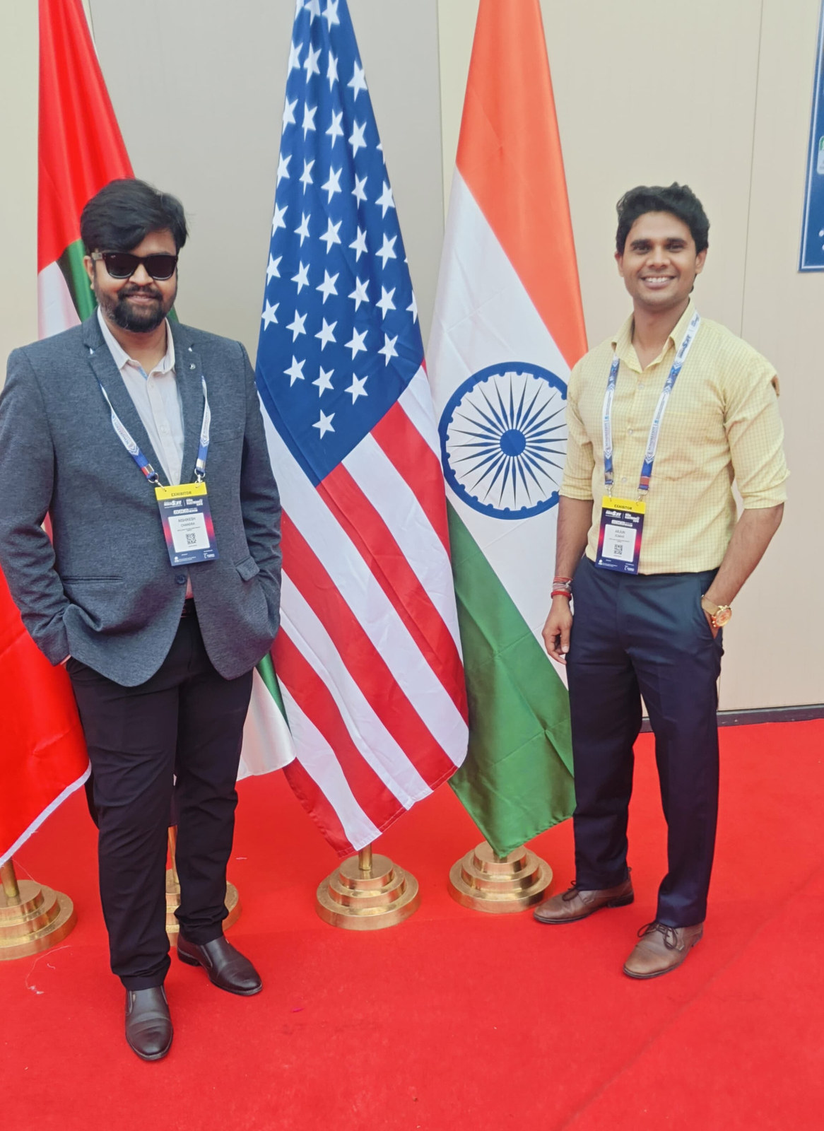 India–US Corridor - Rishikesh Chandra (CTO) and Arjun Kumar (Sales Head) — positioned between markets, ready to connect.