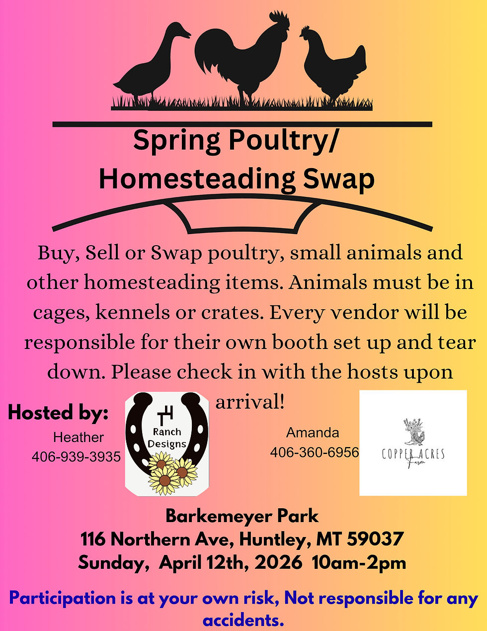 SPRING Small Animal and Homestead swap
