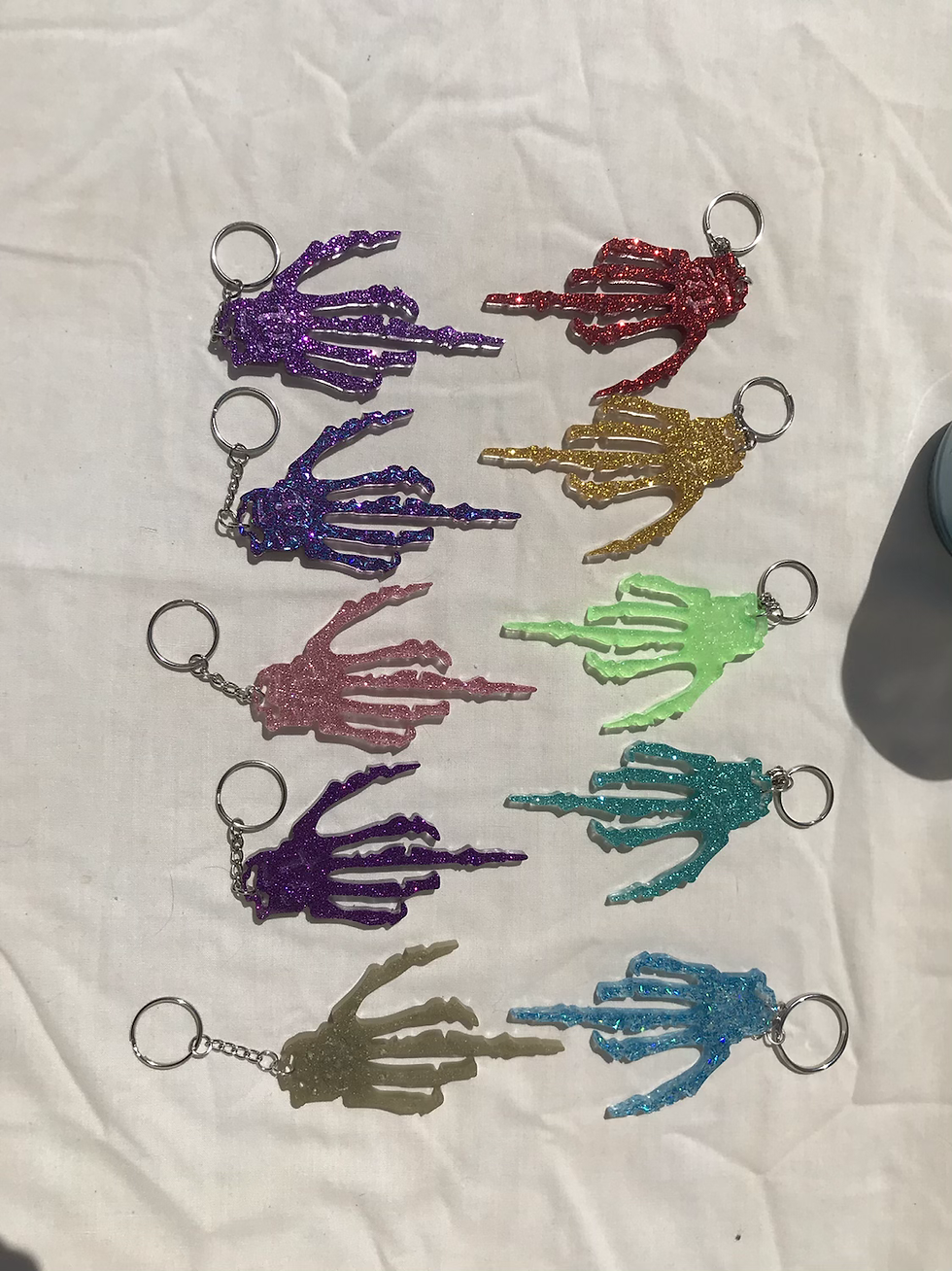 Thumbnail: Hand made resin key chains. Pot leaf, hand, and customizable fun shapes. 
