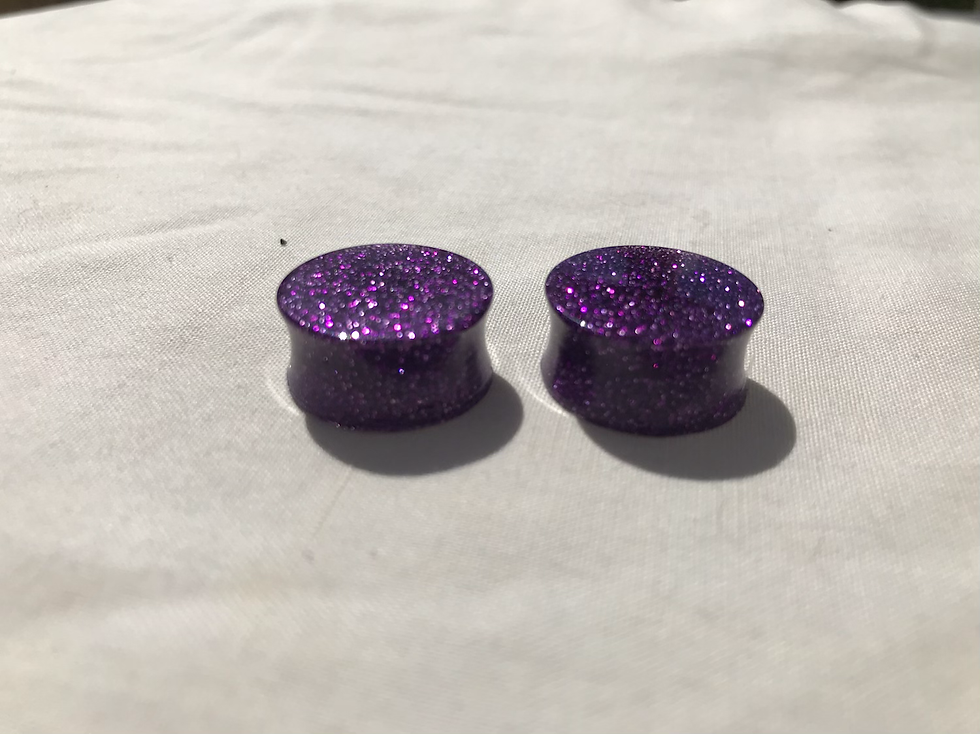 Thumbnail: Double flared ear gauges 