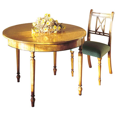 Karelian Birch Drop Leaf Table