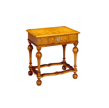 Burr Walnut End Table
