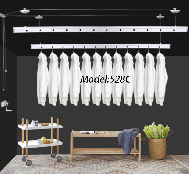 Thumbnail: 528C-Manual Lifting Drying Rack