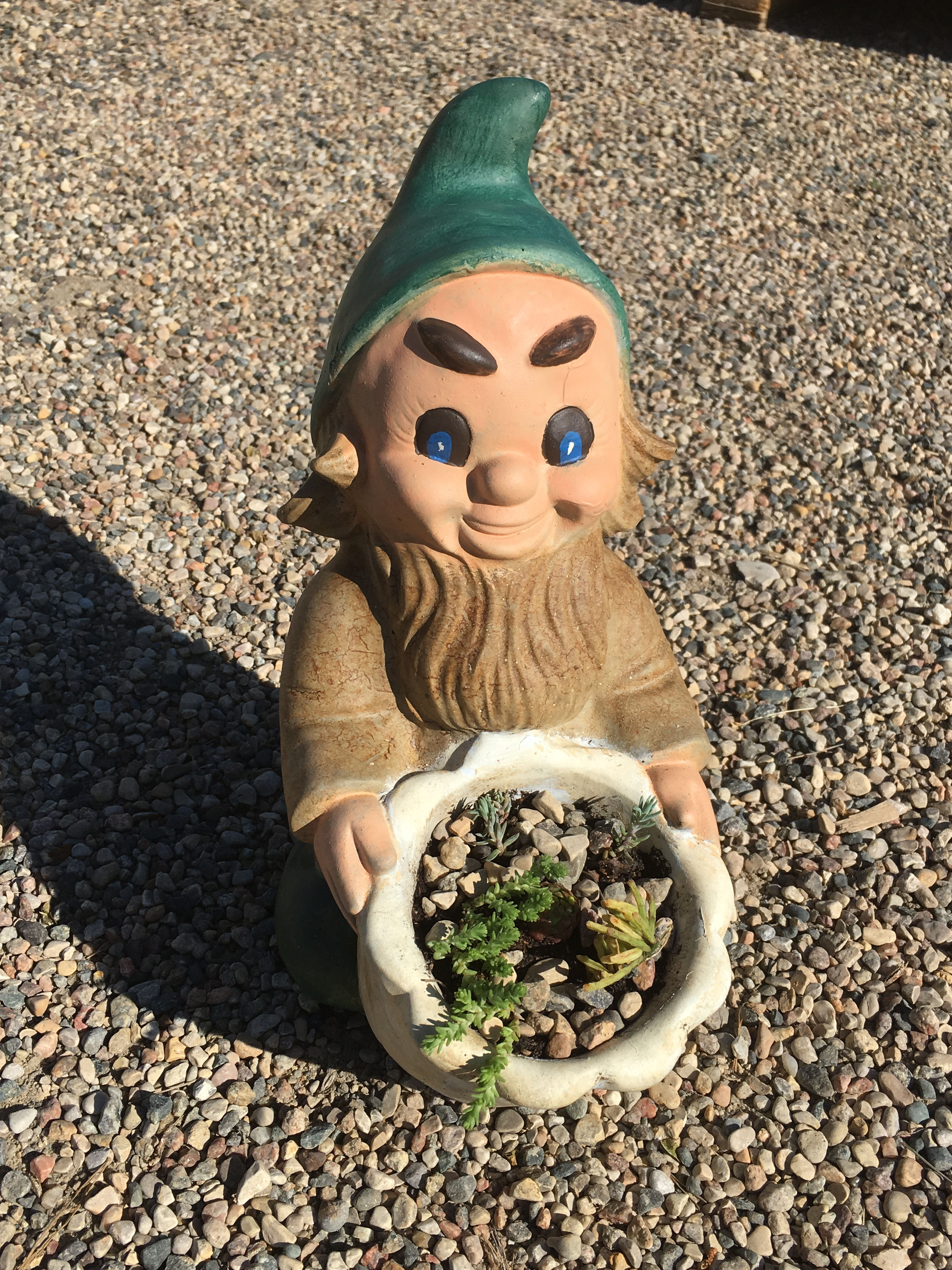 With Flowerpot 12”H