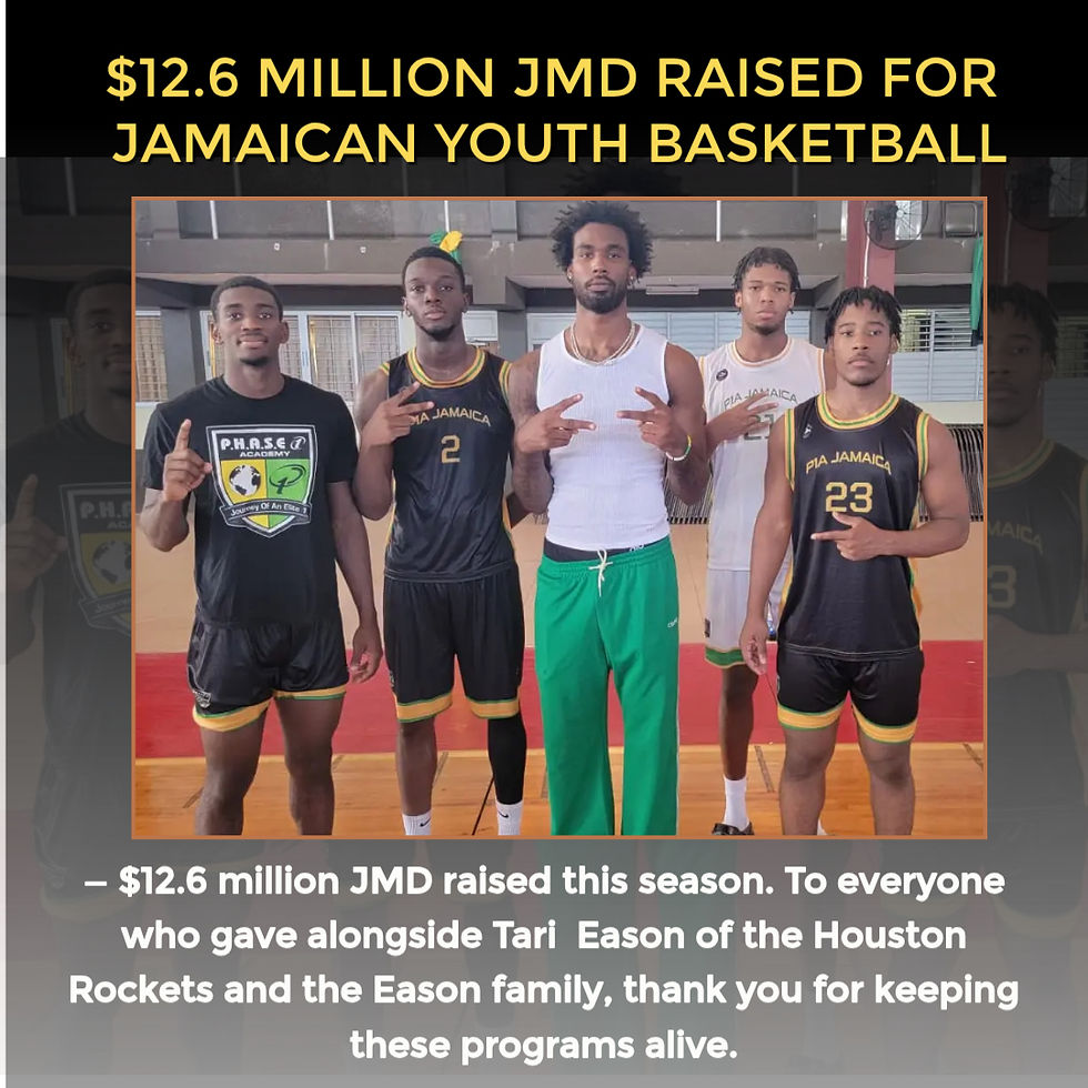 J$12.6 Million and Counting: Inside Tari & Tea Eason's Support for Jamaican Basketball
