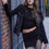 Thumbnail: Black Jeans & Leather Women Jacket