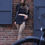 Thumbnail: Black Jeans & Leather Women Jacket
