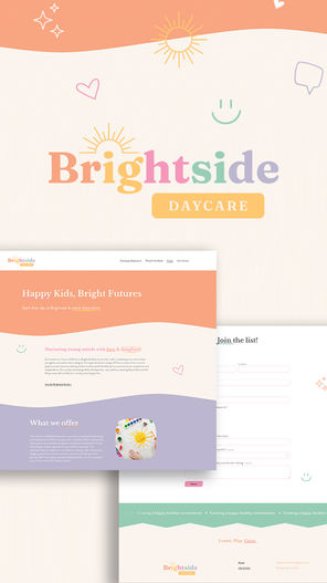 Brightside Daycare branding