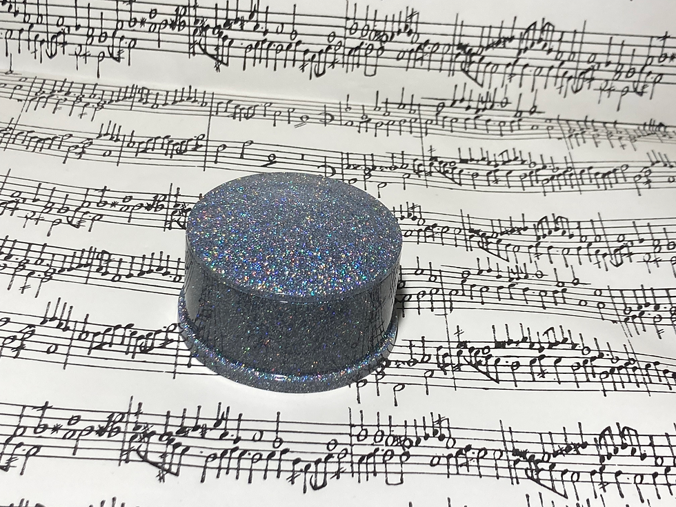 Thumbnail: Silver Glitter Resin Trinket Box