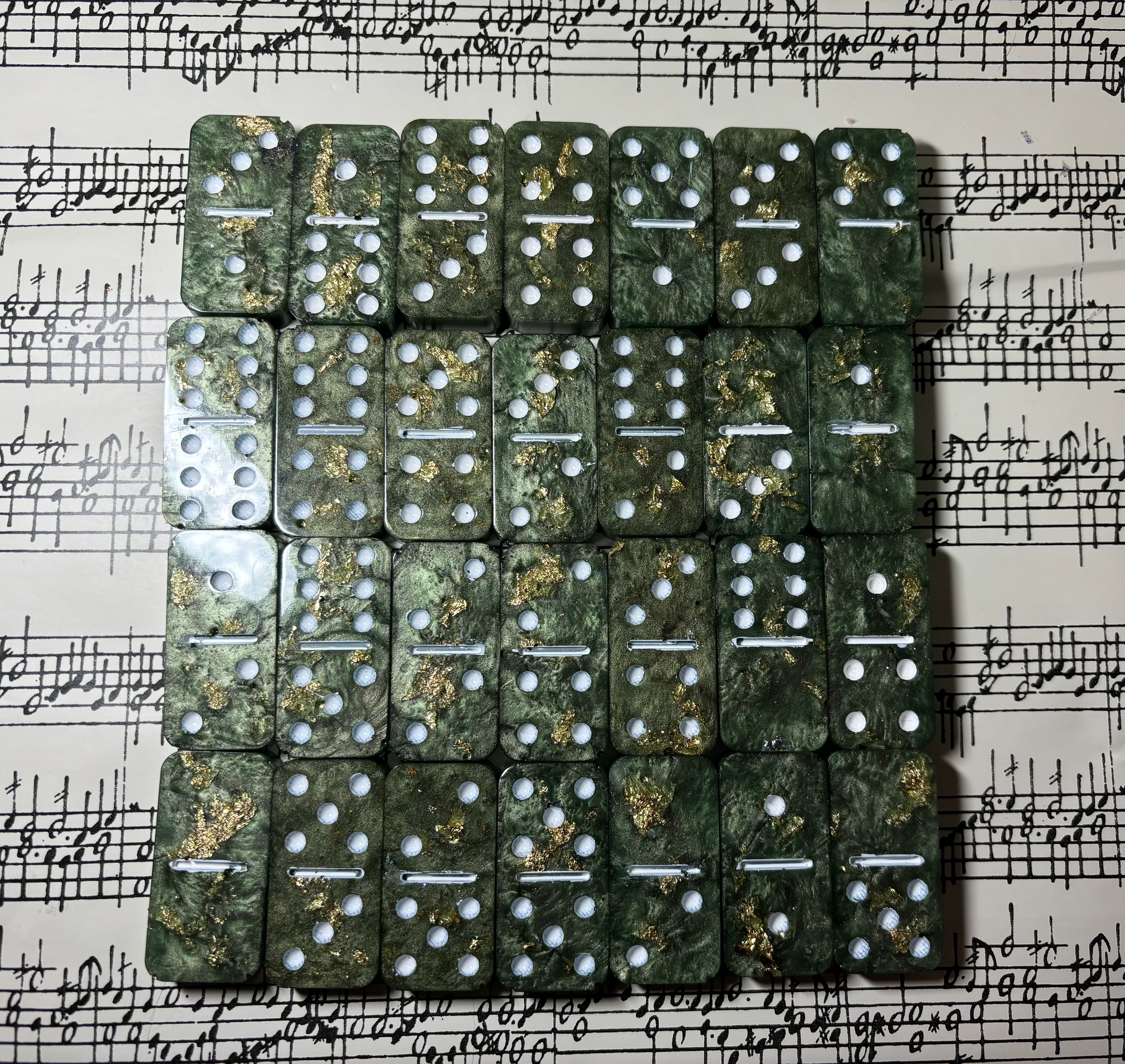 Green & Gold Dominoes
