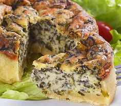 quiche ricota e espinafre