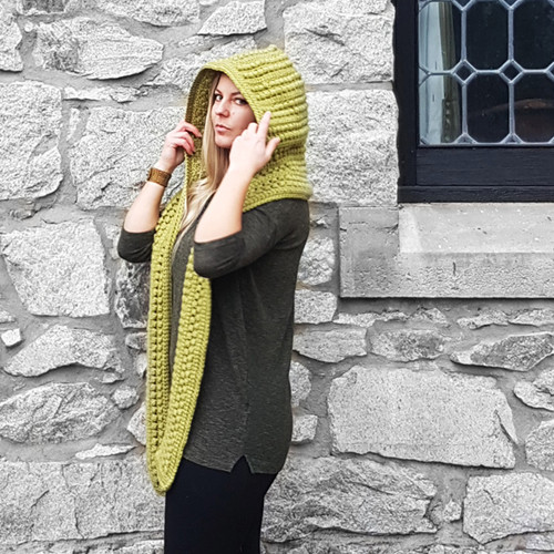 Hooded Scarf Crochet Pattern | Scoodie Pattern