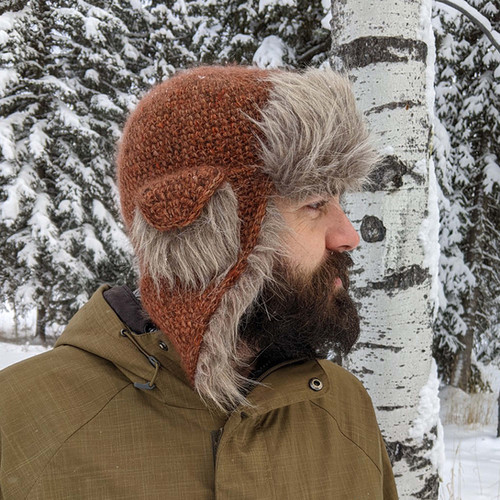 Trapper Hat Crochet Pattern | Fur Lined