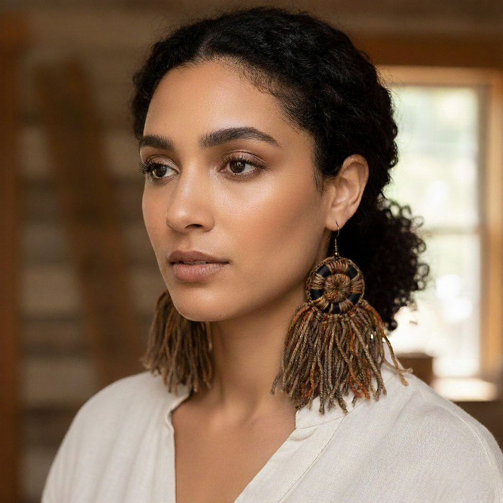 Malala Mandala Earrings crochet pattern cover