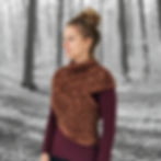 Valor Cross-Body Vest crochet pattern front angled view
