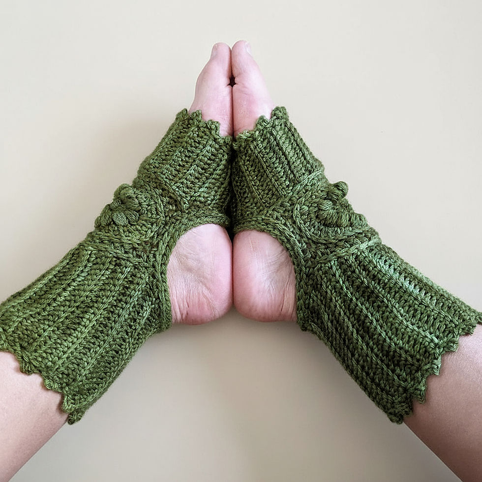 Prana Yoga Socks crochet pattern cover