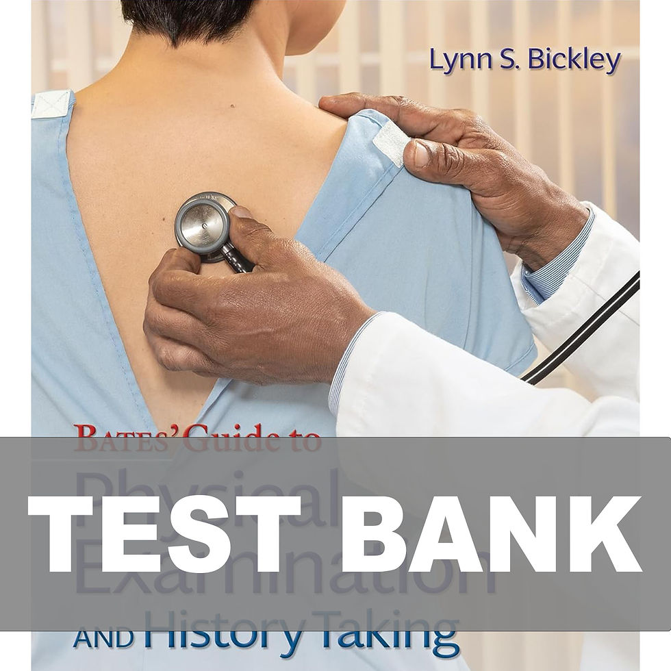 Thumbnail: Bates Guide to Physical Examination and History Taking 13th Edition Test Bank