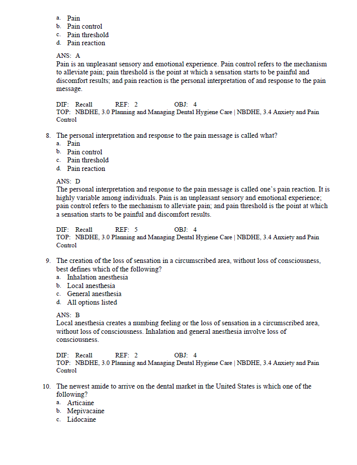 Thumbnail: Local Anesthesia for the Dental Hygienist 3rd Edition Test Bank