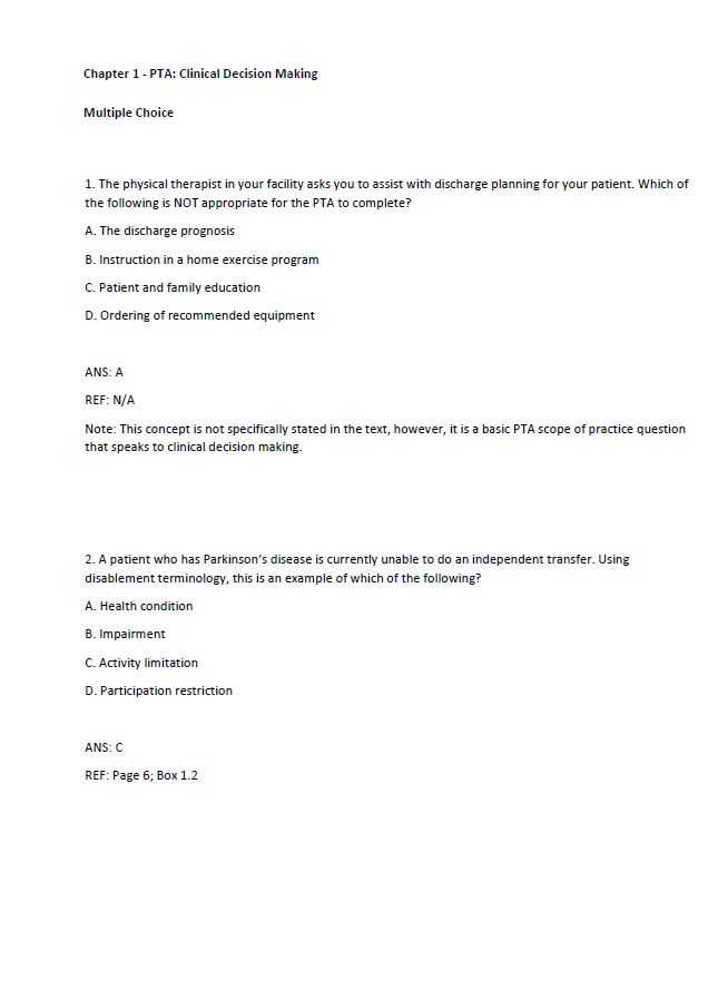 Thumbnail: O'Sullivan & Schmitz's Physical Rehabilitation 8th Edition TEST BANK