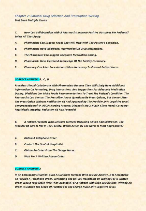 Thumbnail: Lehne's Pharmacotherapeutics for Advanced Practice Nurses and Physician Assistants 3rd Edition Test Bank