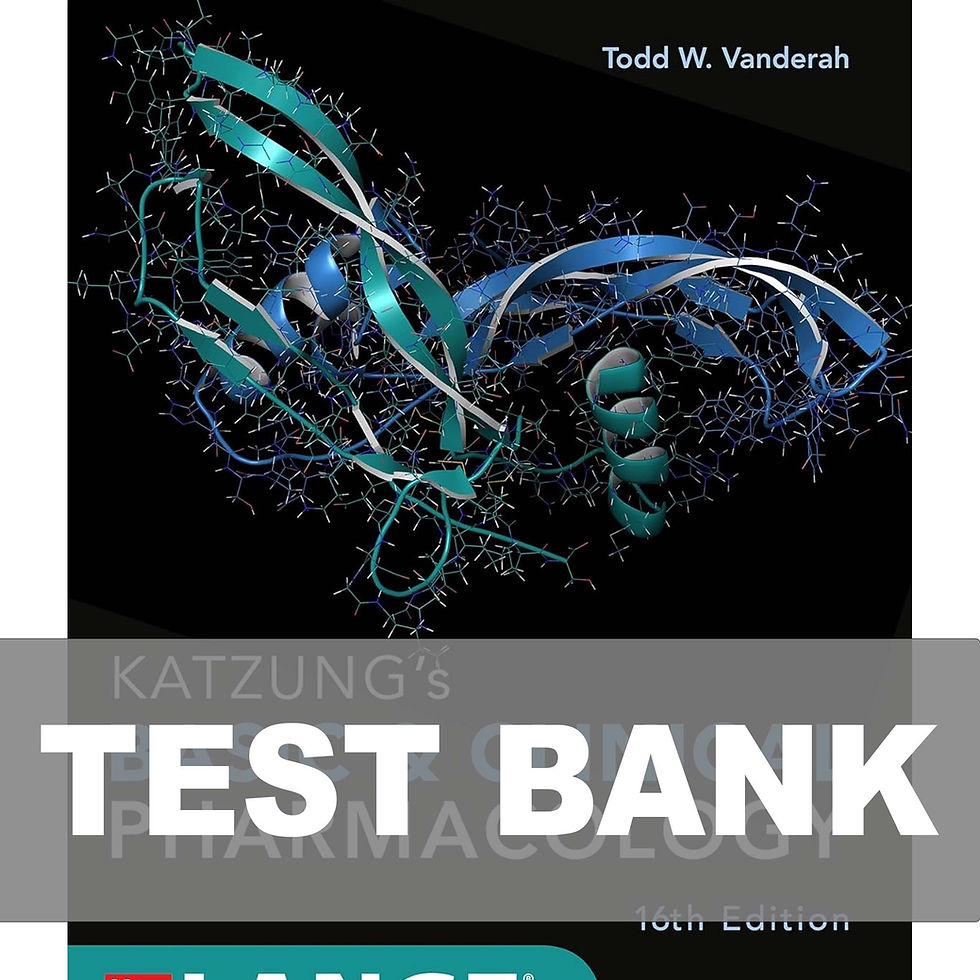 Thumbnail: Katzung's Basic and Clinical Pharmacology 16th Edition Test Bank