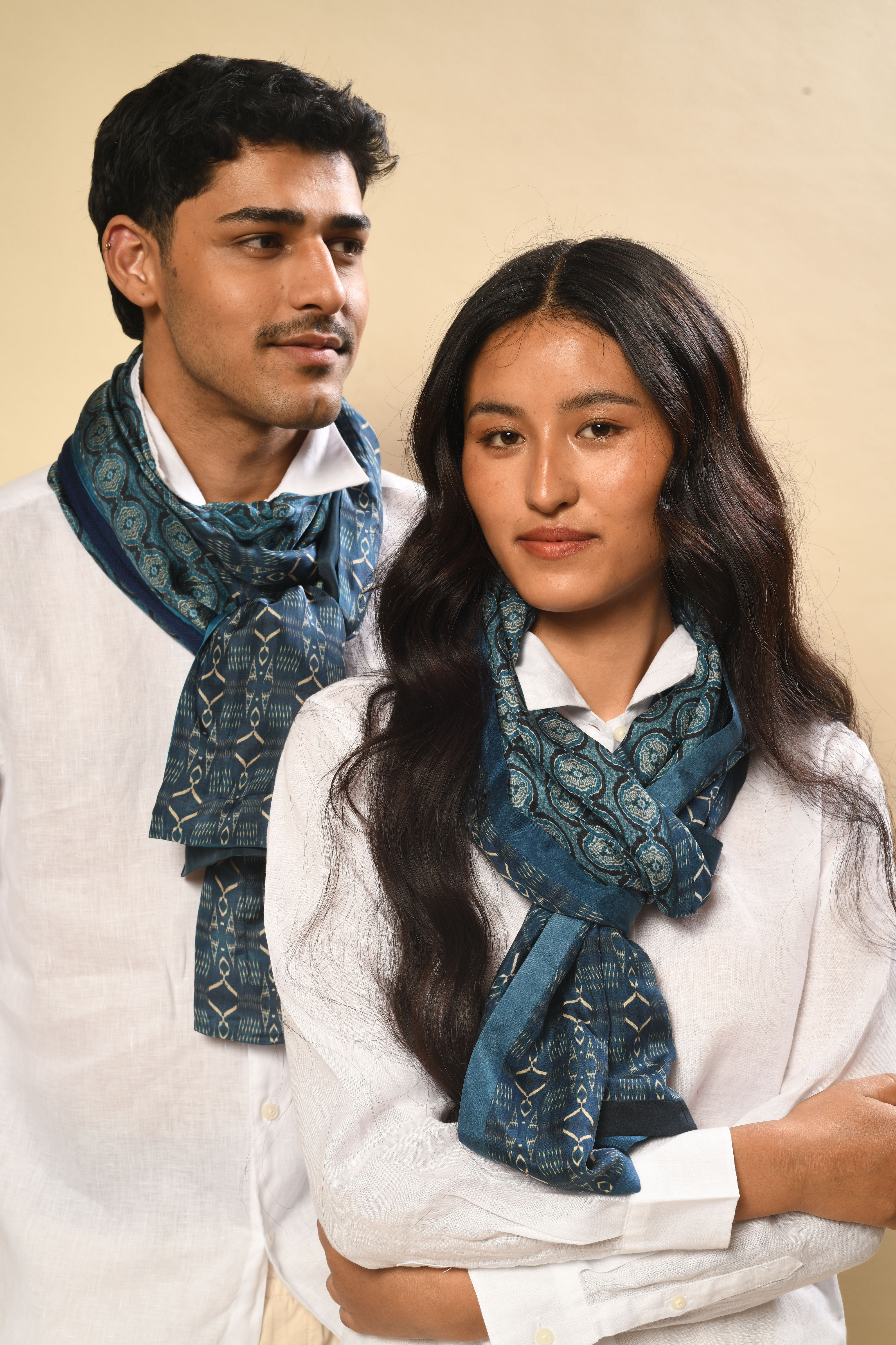 Tashkent Silk-Wool Stole & Silk-Stole