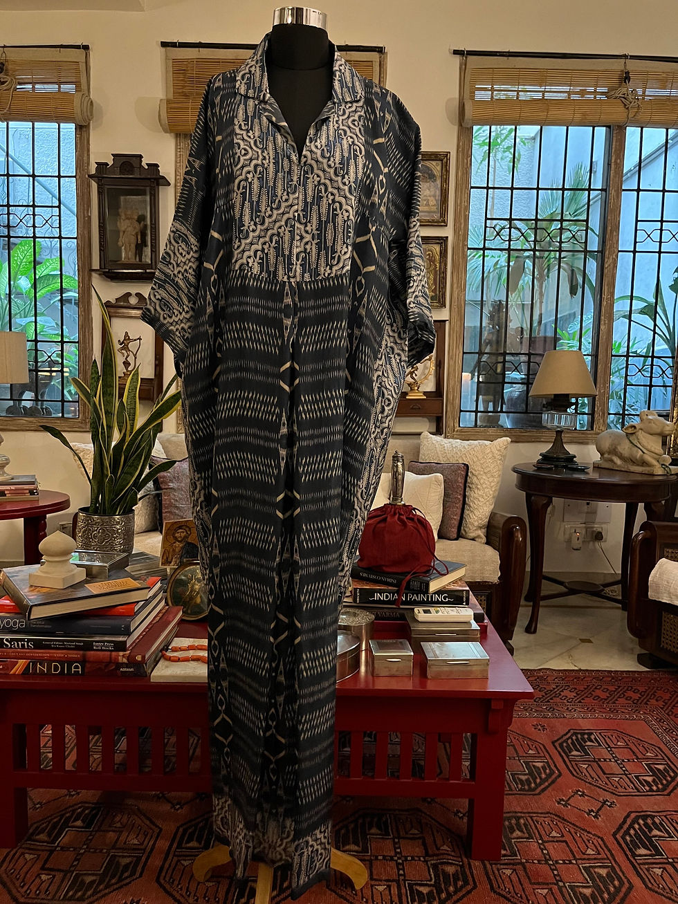 Jodhpur Collared Silk Kaftan